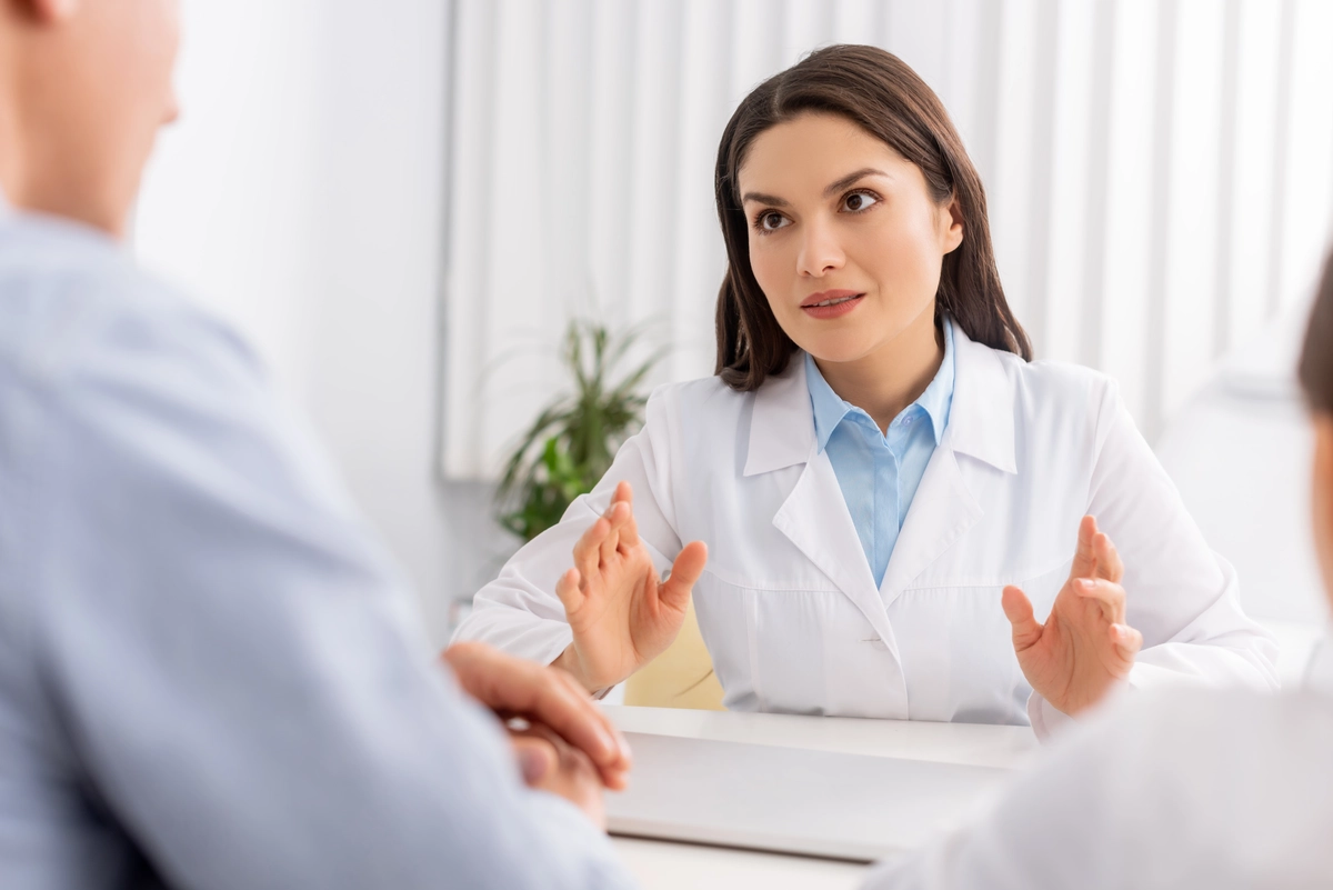 Drug Detox: Doctor discussing with patient