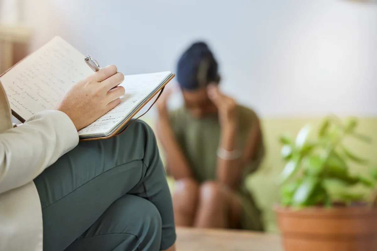 Generalized Anxiety Disorder Patient Talking to Therapist