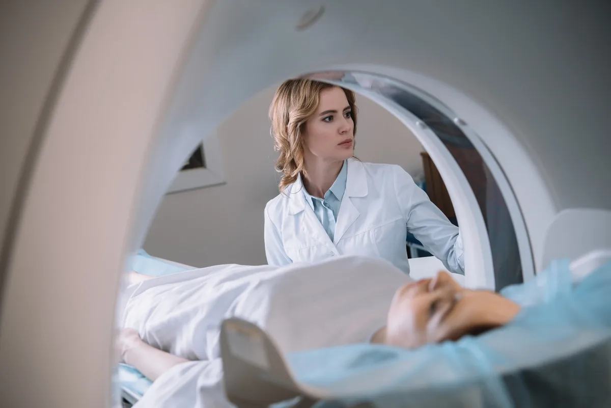 Paranoid Schizophrenia Patient Going Through MRI