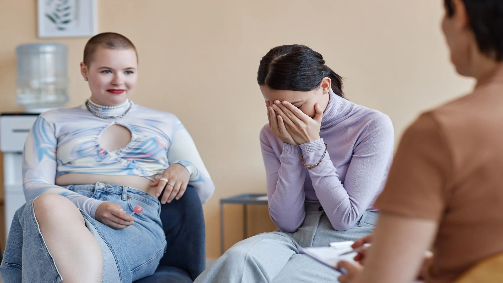 Group therapy session for young adults—supporting each other while navigating questions like how long does depression last and how to cope