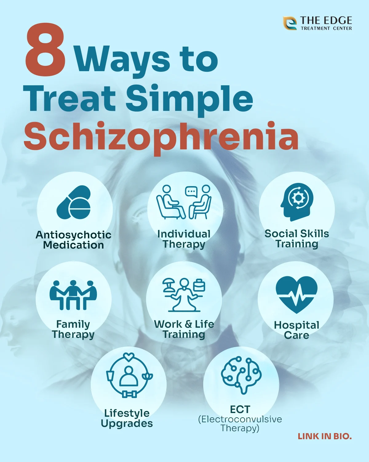 Simple Schizophrenia Treatment Infographic