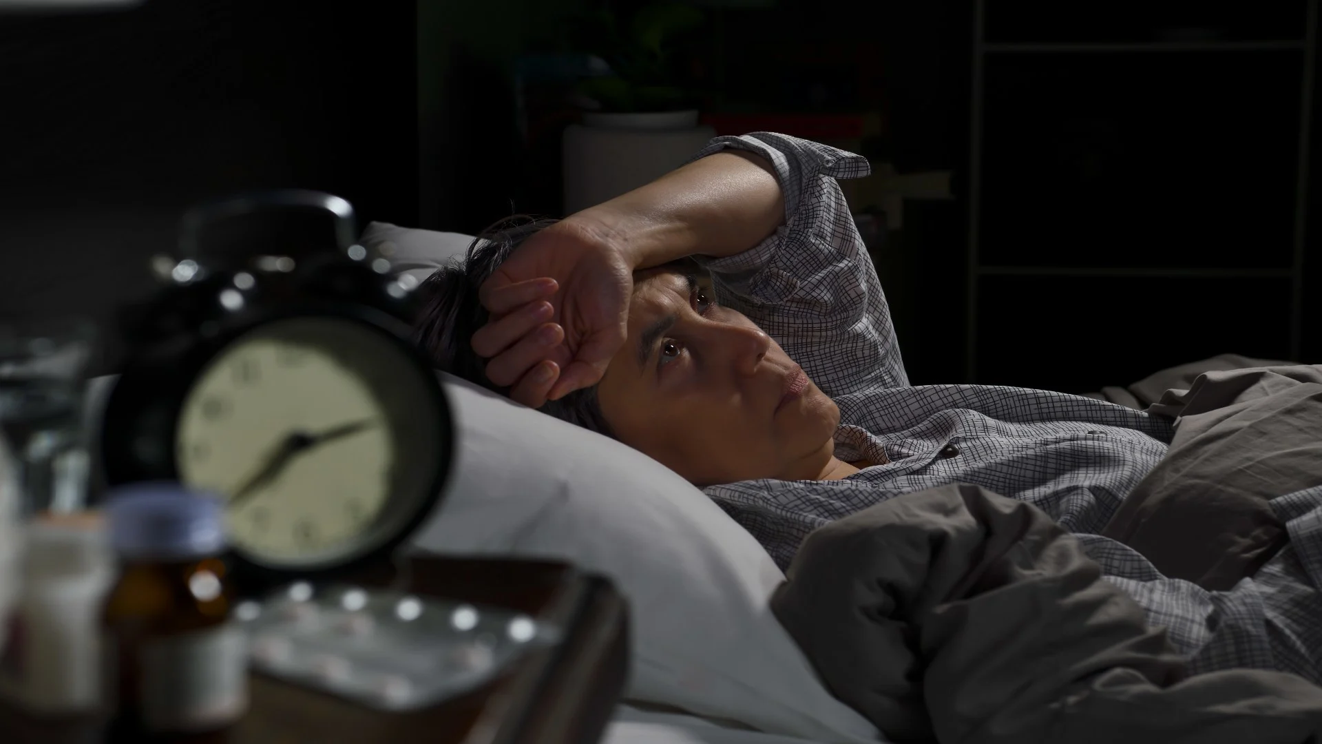 senior woman unable to sleep due to high tolerance from ambien