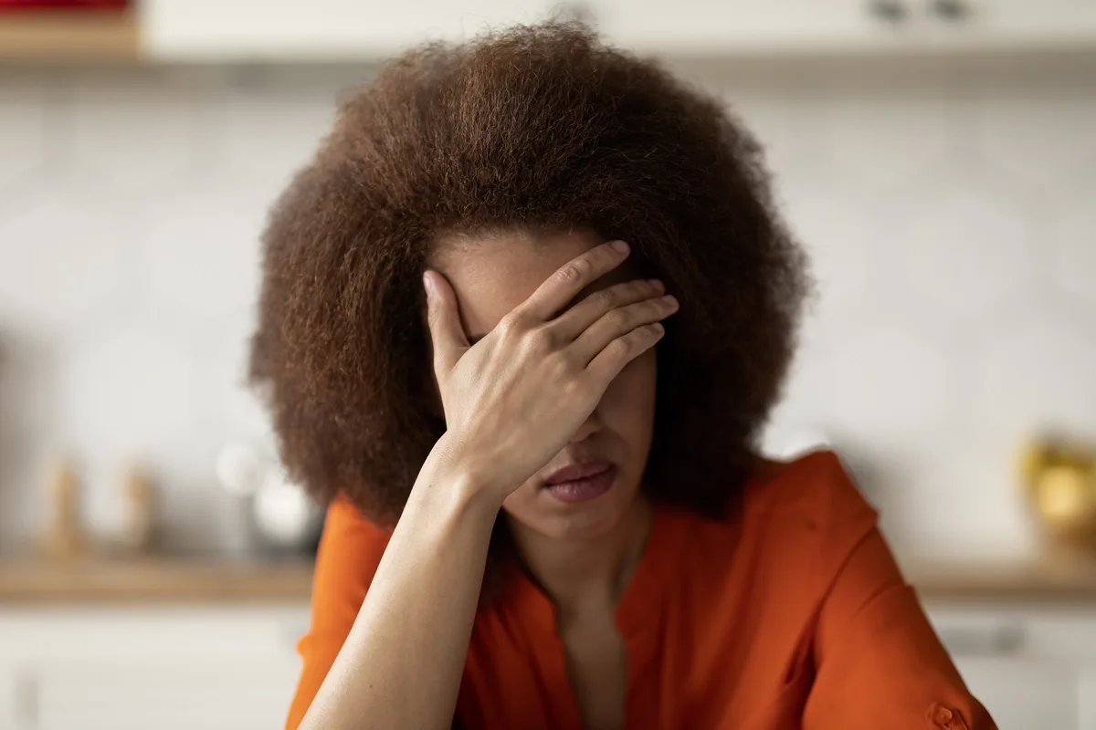 Woman Suffering from Premenstrual Dysphoric Disorder