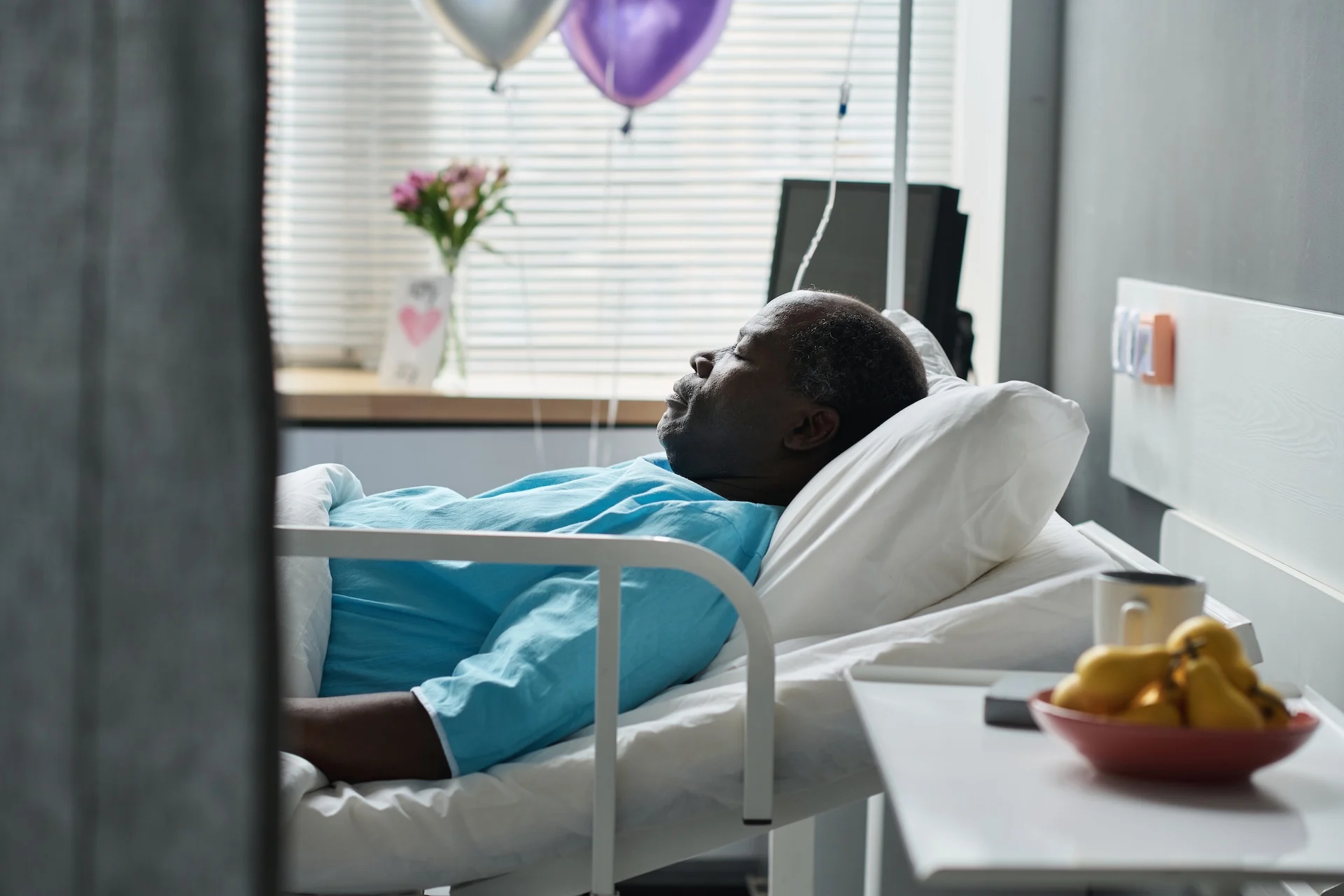 Patient in hospital suffering from Metoprolol side effects and withdrawals Patient in hospital suffering from Metoprolol side effects and withdrawals