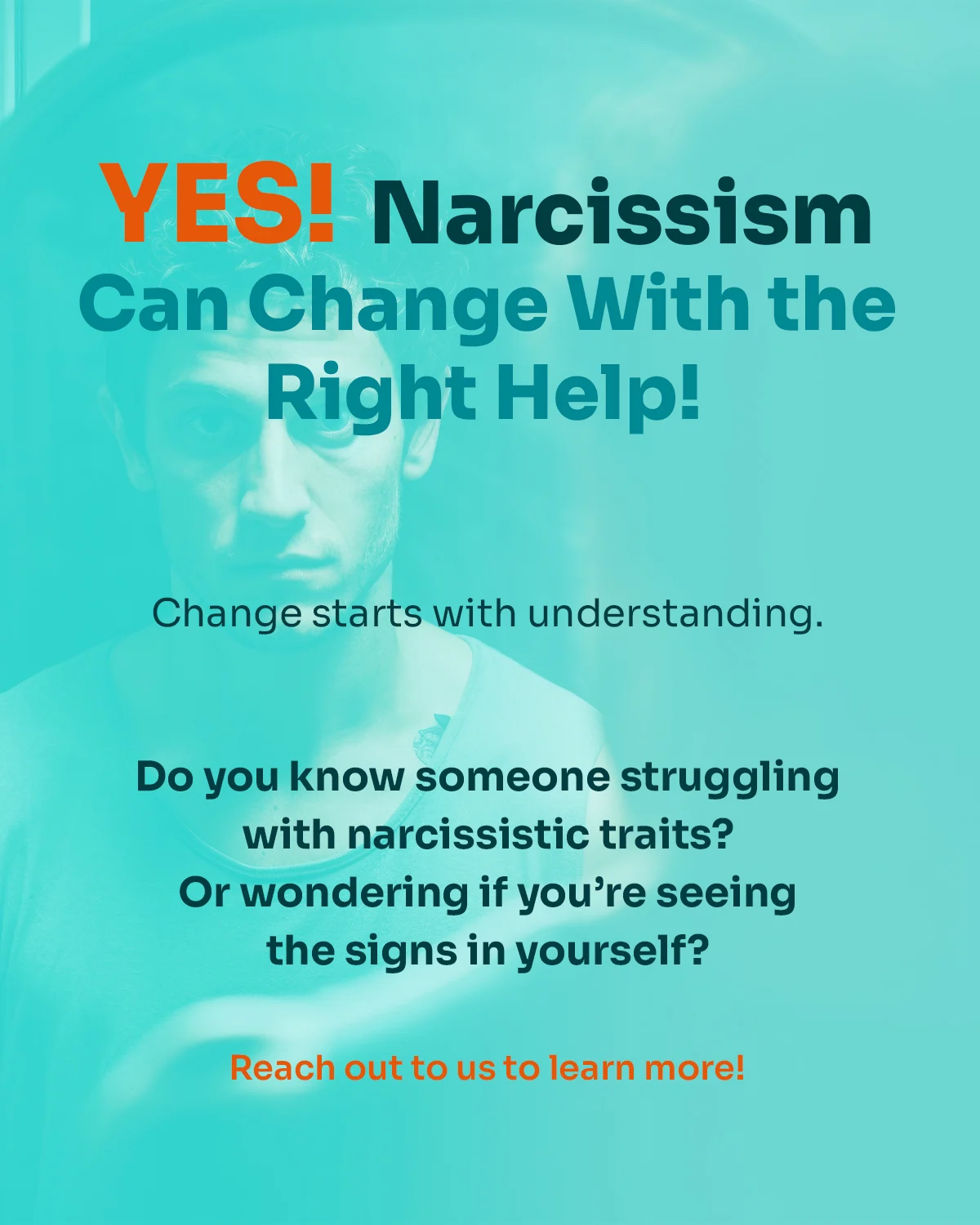 Infographic asserting that Narcissistic personality disorder can be treated