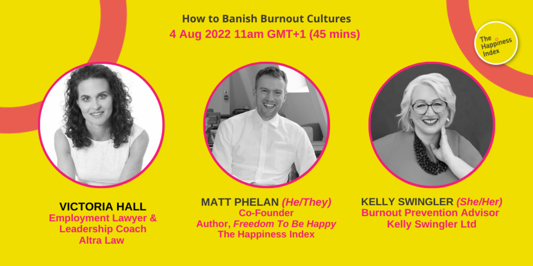 How to banish burnout cultures - Webinar banner