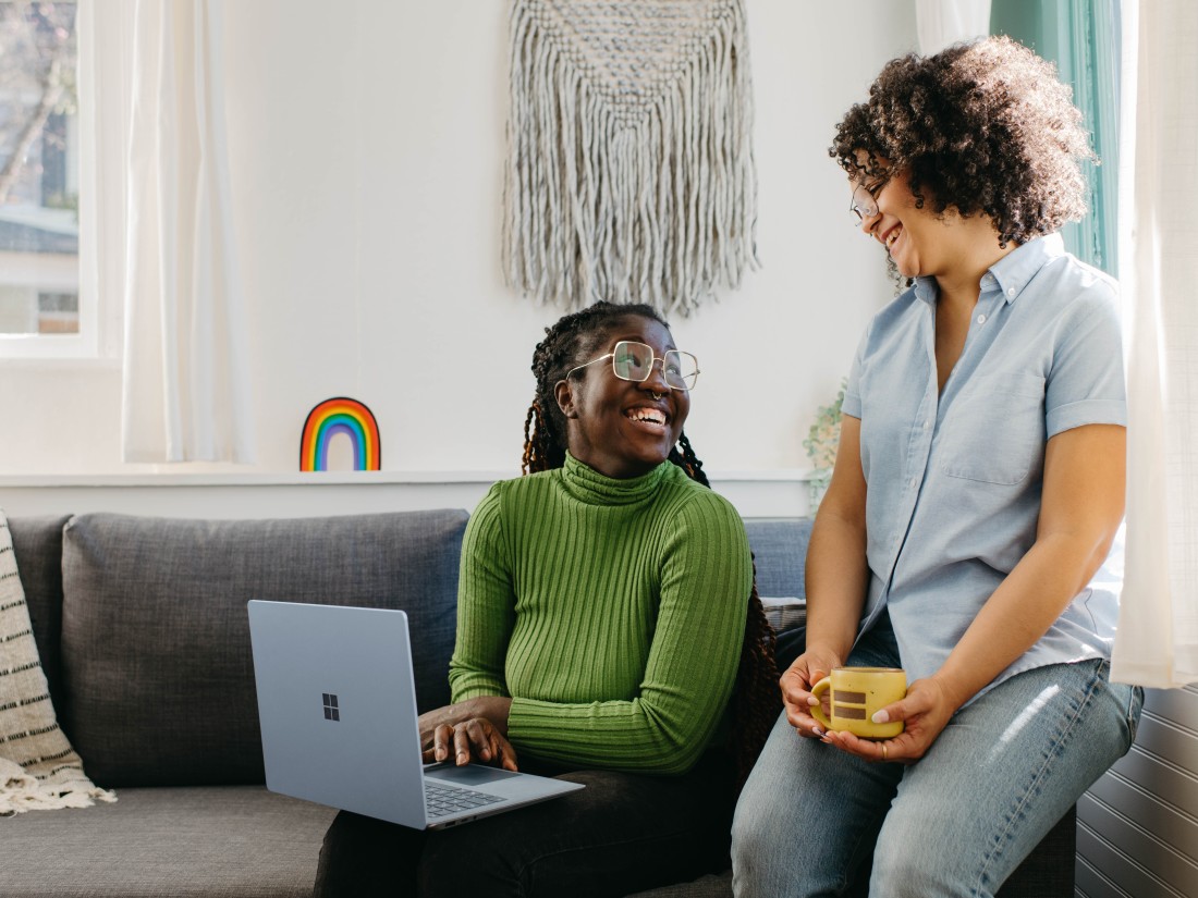 Two women representing why diversity equity and inclusion is important.