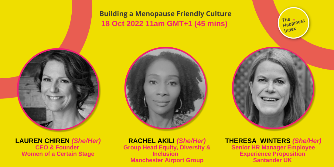 Building a menopause friendly workplace culture - Webinar banner