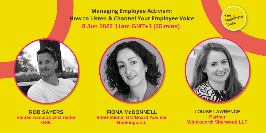 Managing employee activism - Webinar banner