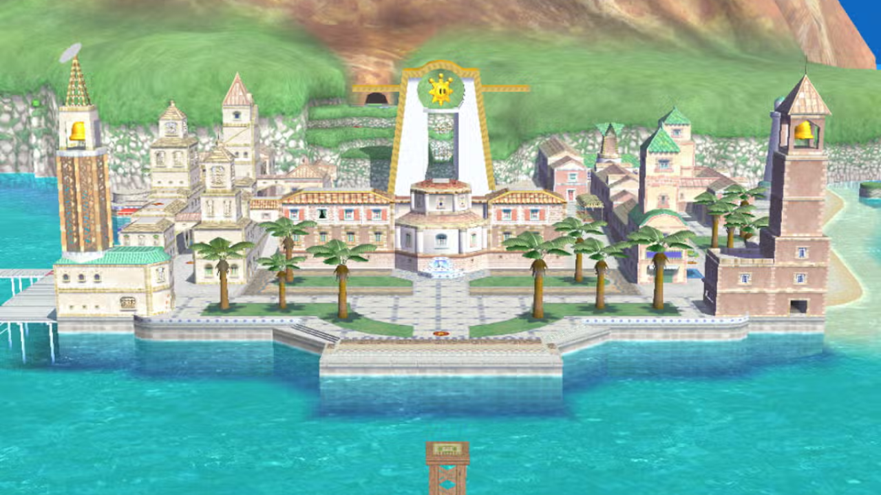 Super Mario Sunshine - Delfino Plaza | Image: Nintendo