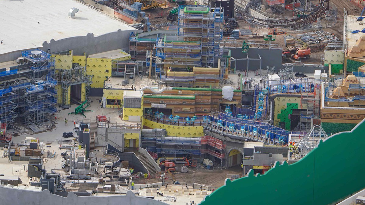Super Nintendo World, Orlando Construction Progress - Mount Beanpole | Image: bioreconstruct