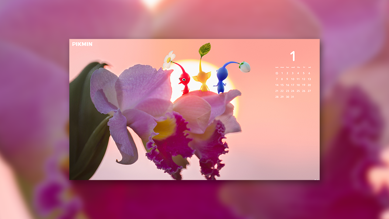 Free Pikmin 4 January 2024 Edition Wallpaper Just Dropped Nintendo Supply