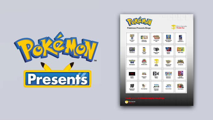 Free Pokémon Presents Bingo Card Generator - February 2024 Presentation