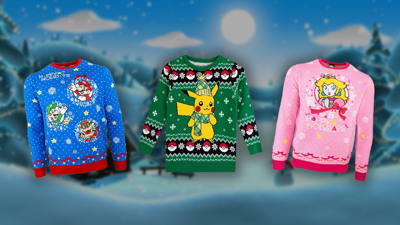 Level Up Your Holidays with Ugly Nintendo Christmas Sweaters