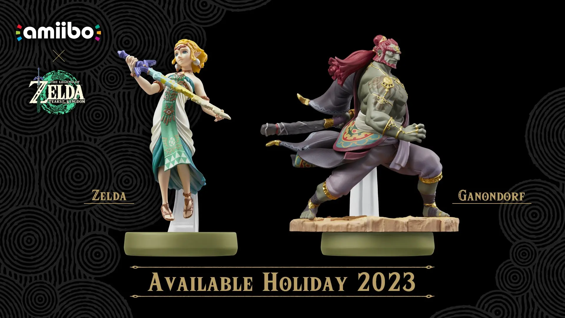 Zelda and Ganondorf Amiibo Figures Coming Holiday 2023