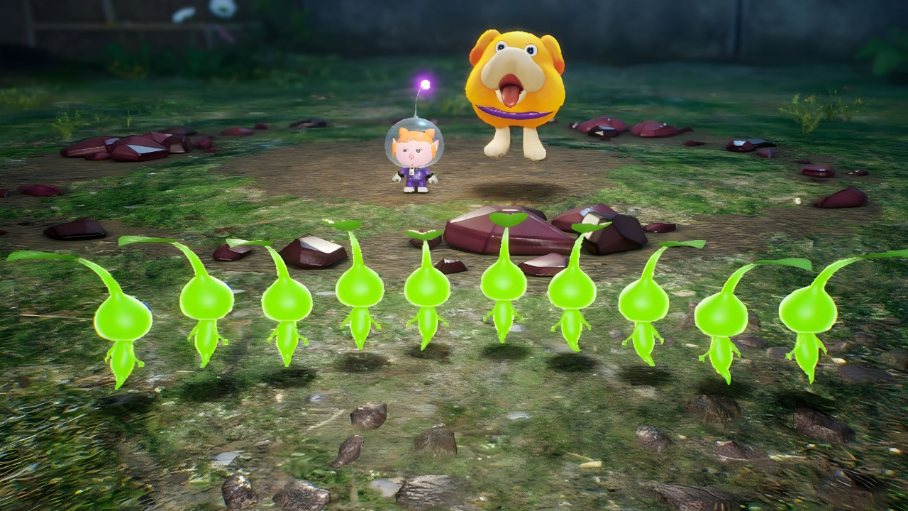 Glow Pikmin & Oatchi | Image: Nintendo