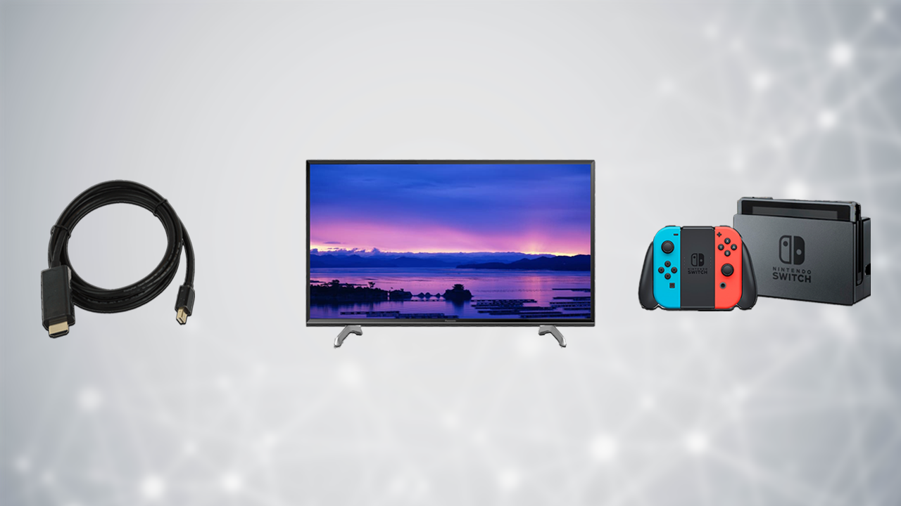 HDMI Cable, TV, and Nintendo Switch | Image: Nintendo Supply