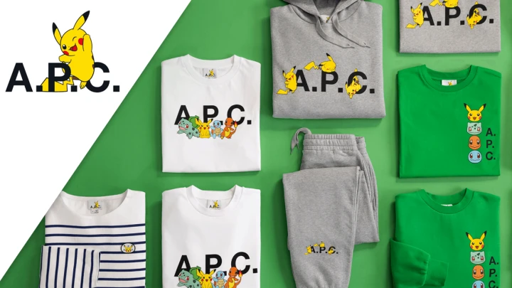 Pokémon x A.P.C. Collaboration Launches Premium Clothing Line