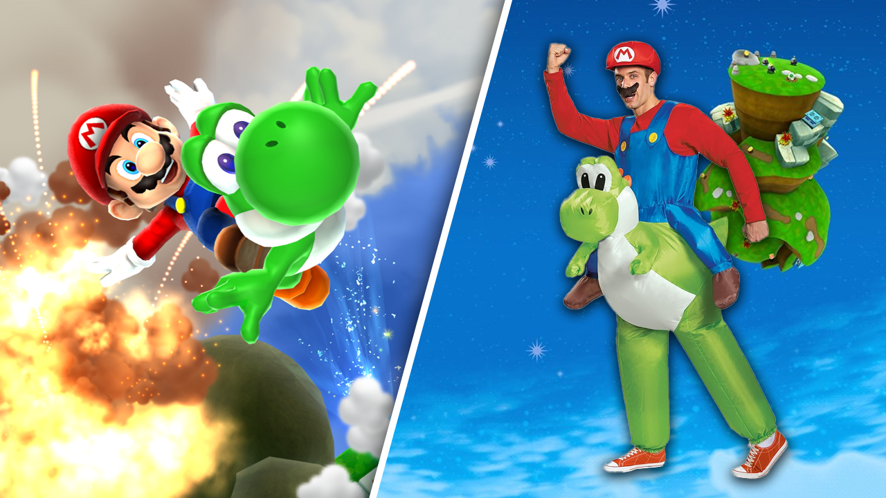 Mario & Yoshi Halloween Costume | Image: Amazon