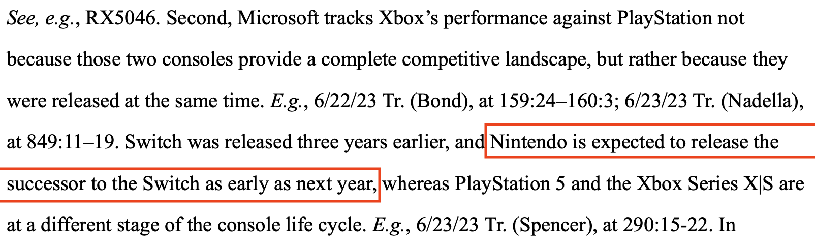 Page 87 of the Microsoft FTC filing