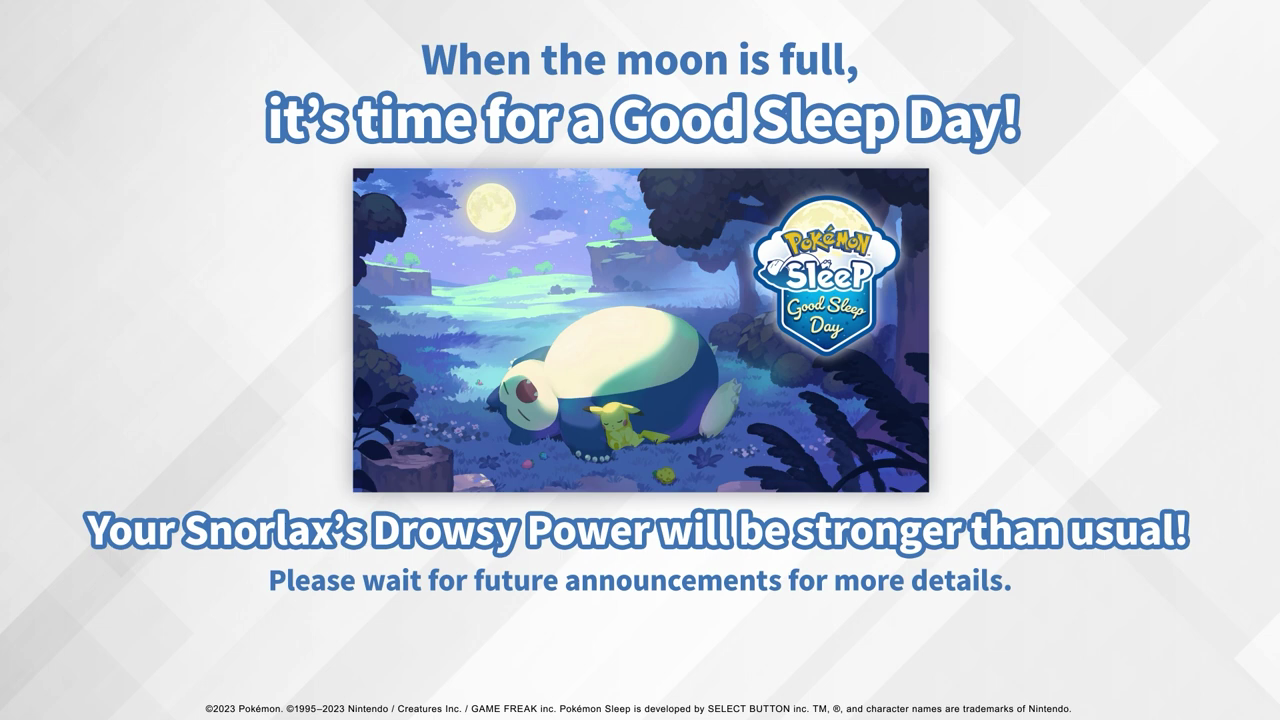 Pokémon Sleep - Good Sleep Day | Pokémon Presents August 2023