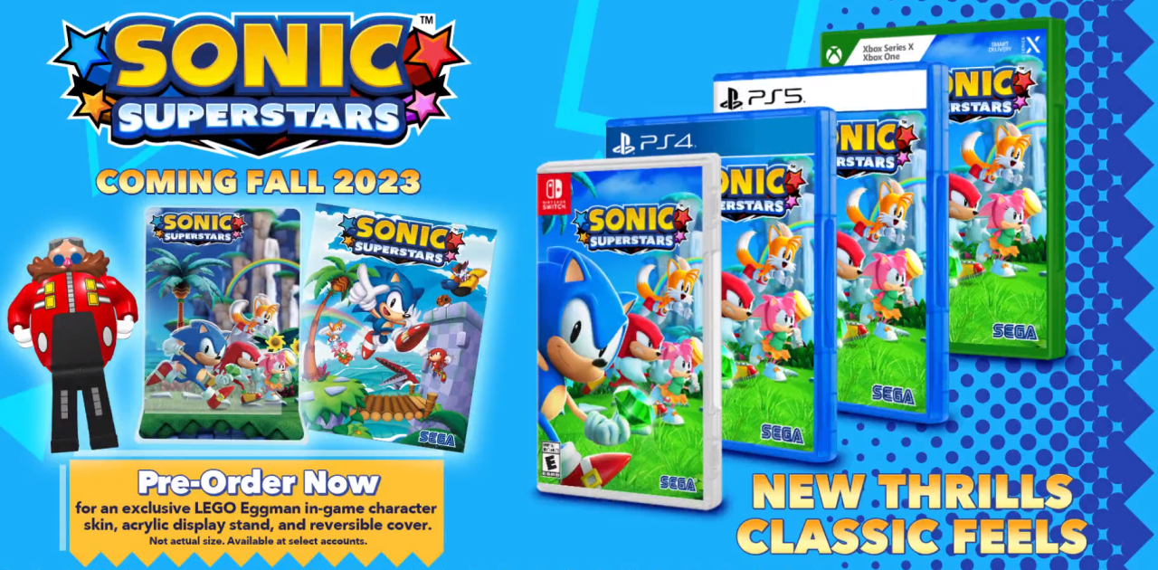 Sonic Superstars - Pre-Order Exclusive Merch | Image: Sega