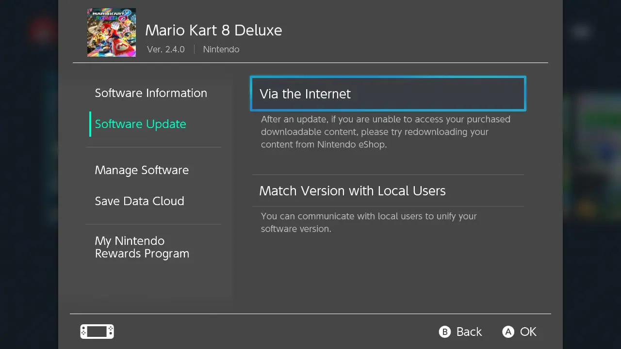 Mario Kart 8 Wave 5 Booster Pass Download Screen