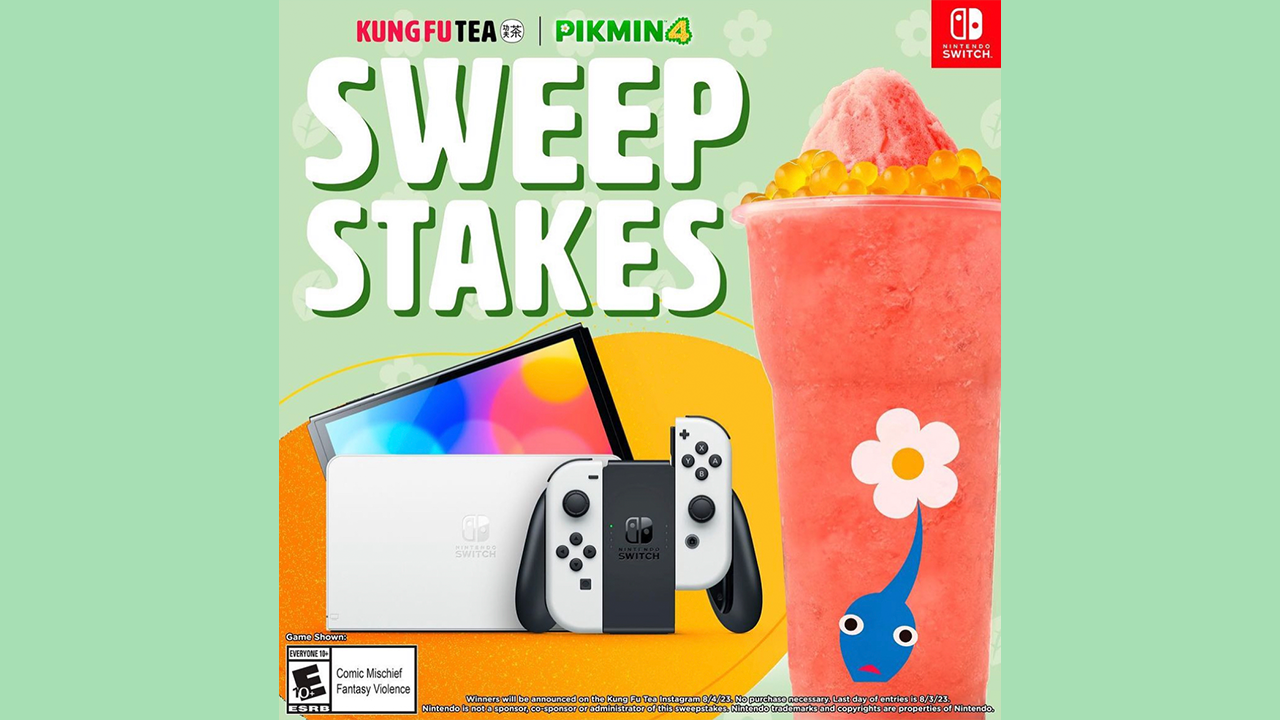 Kung Fu Tea's Nintendo Pikmin 4 Sweepstakes Details Announced