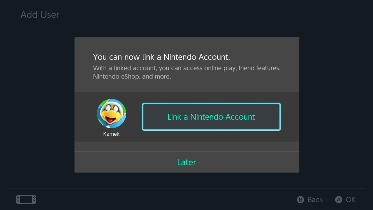 Sign in and Link Account | Image: Nintendo Supply