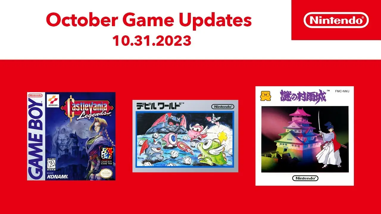 Nintendo Switch Online's October Retro Lineup Features Halloween-Themed Titles