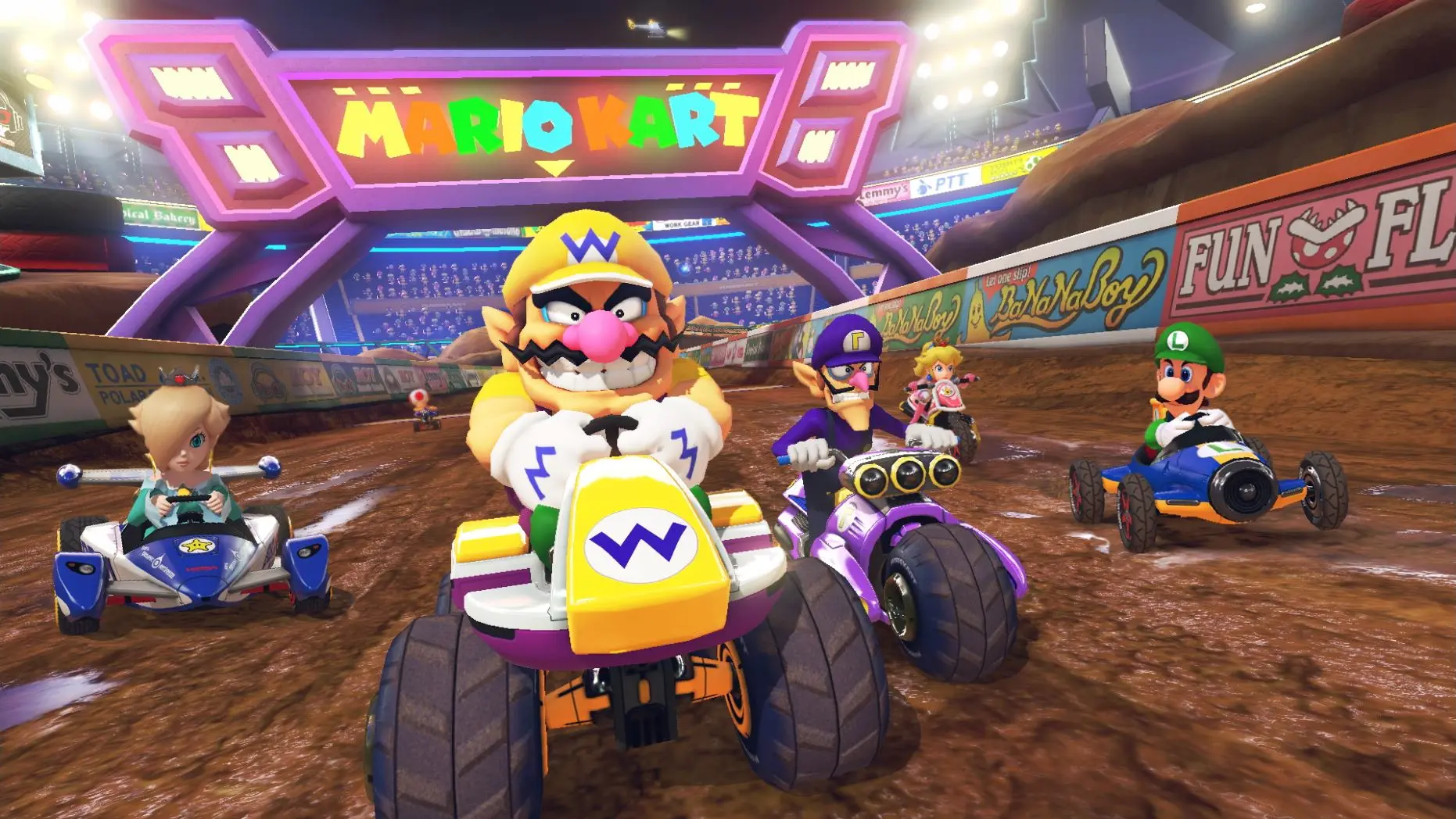 Image: Mario Kart 8 Deluxe (GCN Waluigi Stadium) | Nintendo