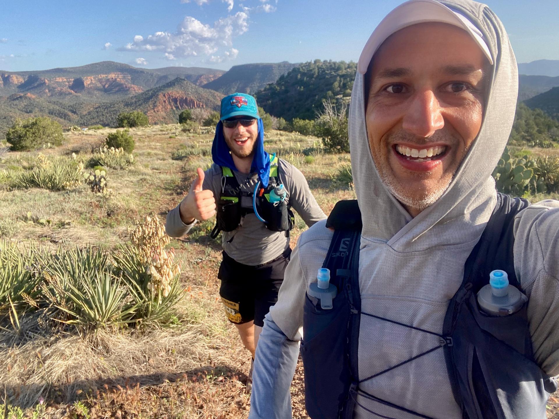 Aaron and Michael moving towards Sedona