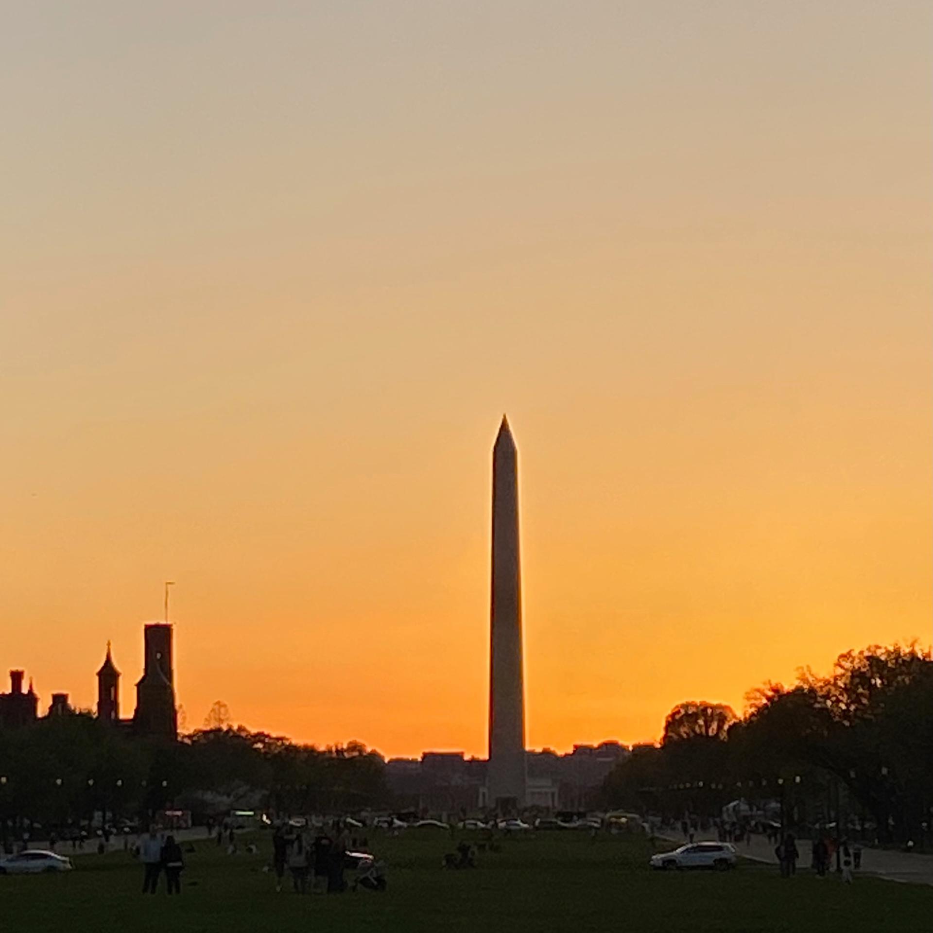 Washington Monument at Sunset