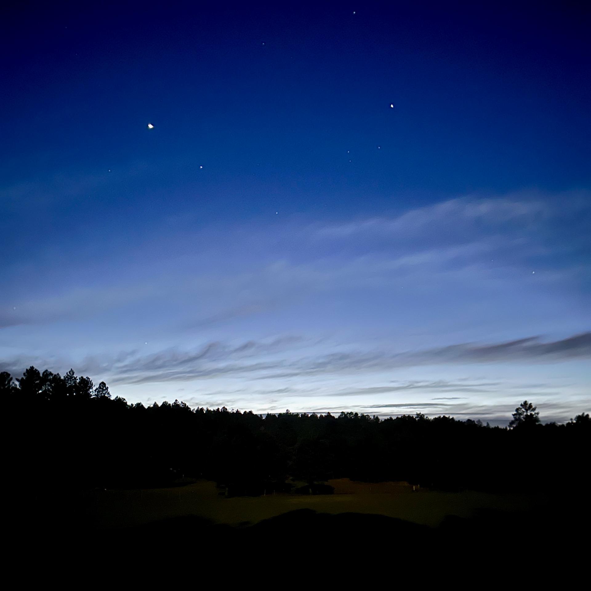 Moon Rising Near Flagstaff