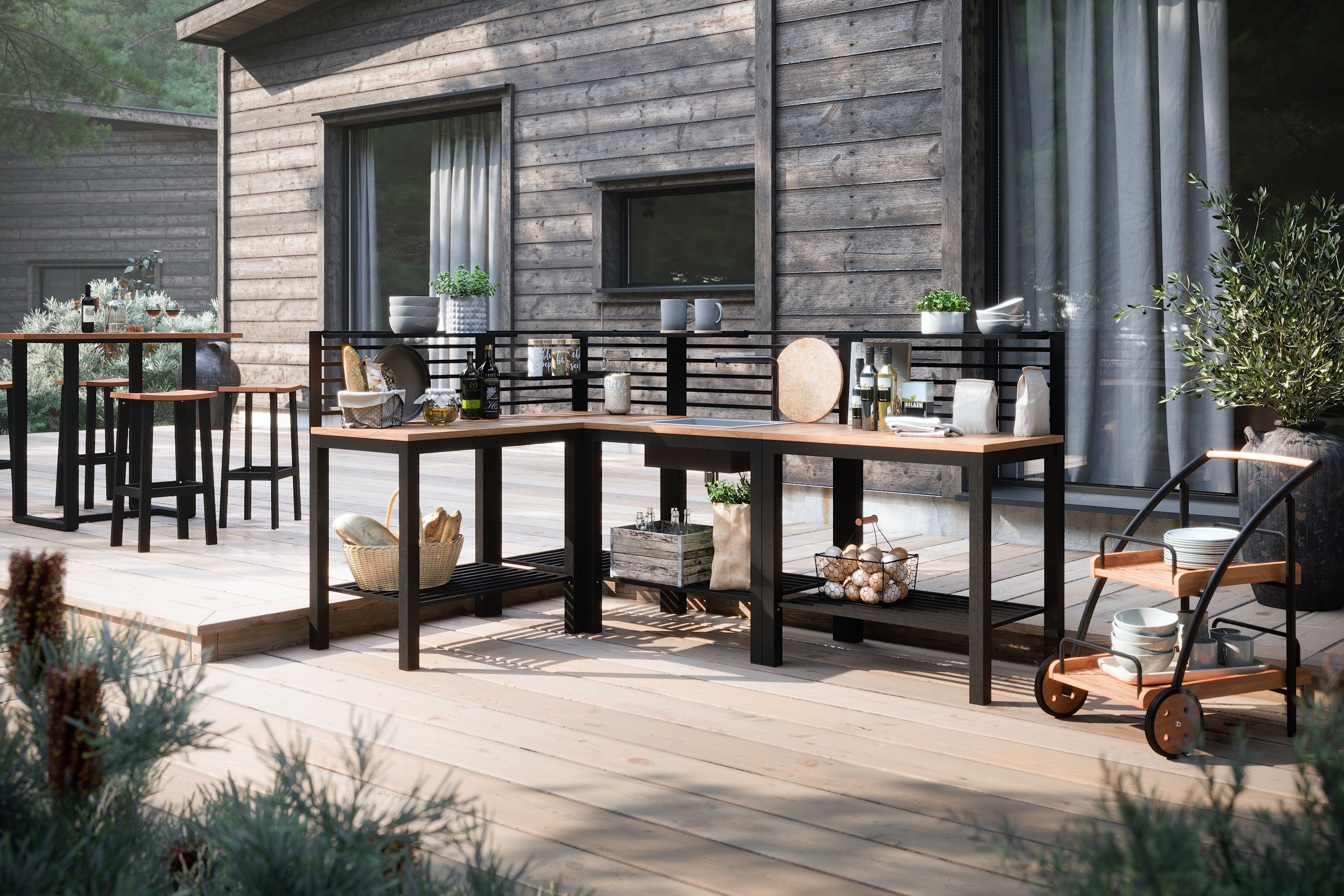 Ellos-utekok Selected-Home Svart