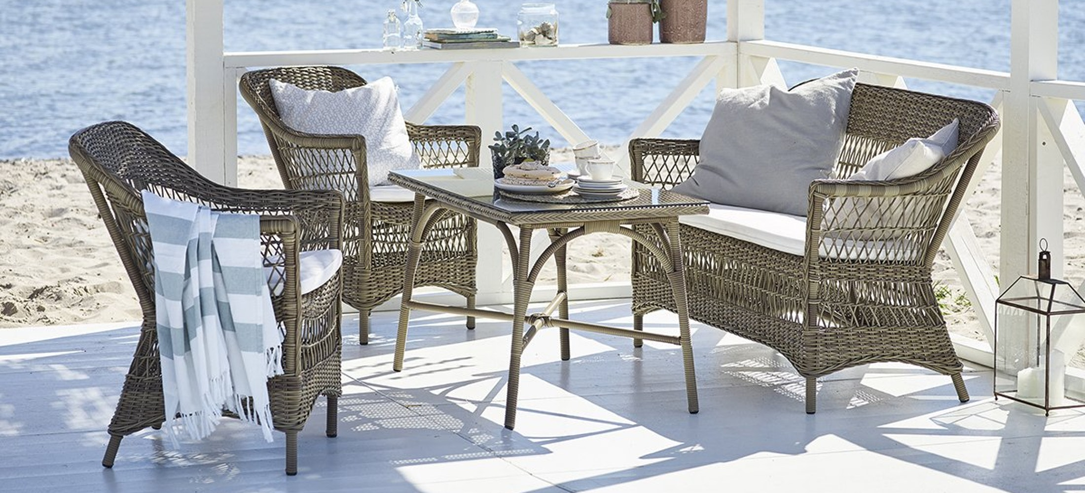 Spisegrupper af polyrattan