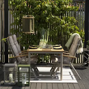 Firkantede spisegrupper