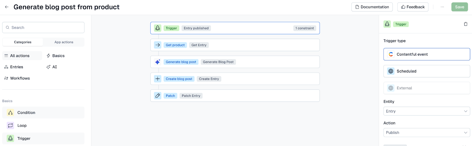 Automations: Use cases | Contentful Help Center