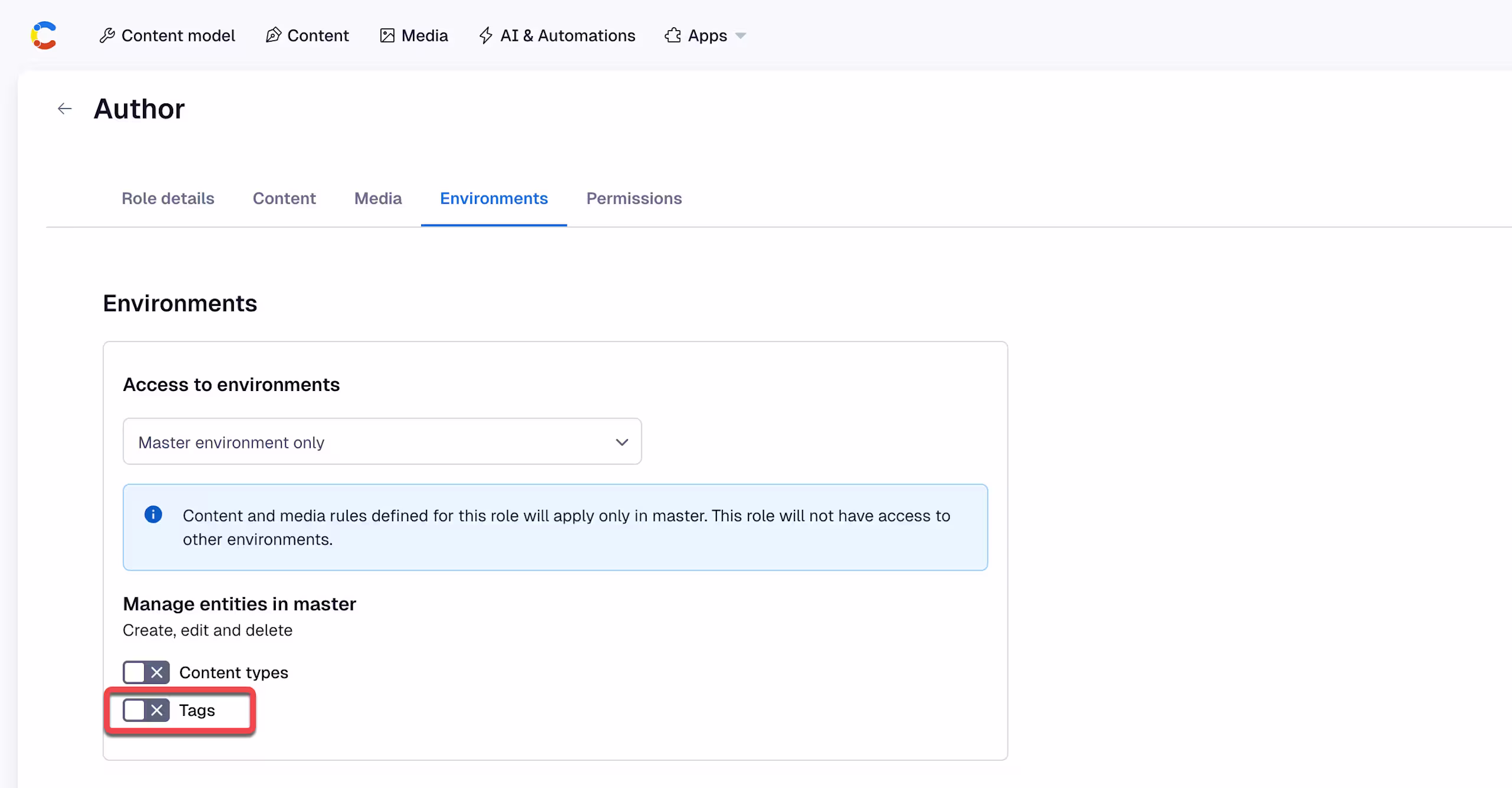 tags - manage tags permissions 
