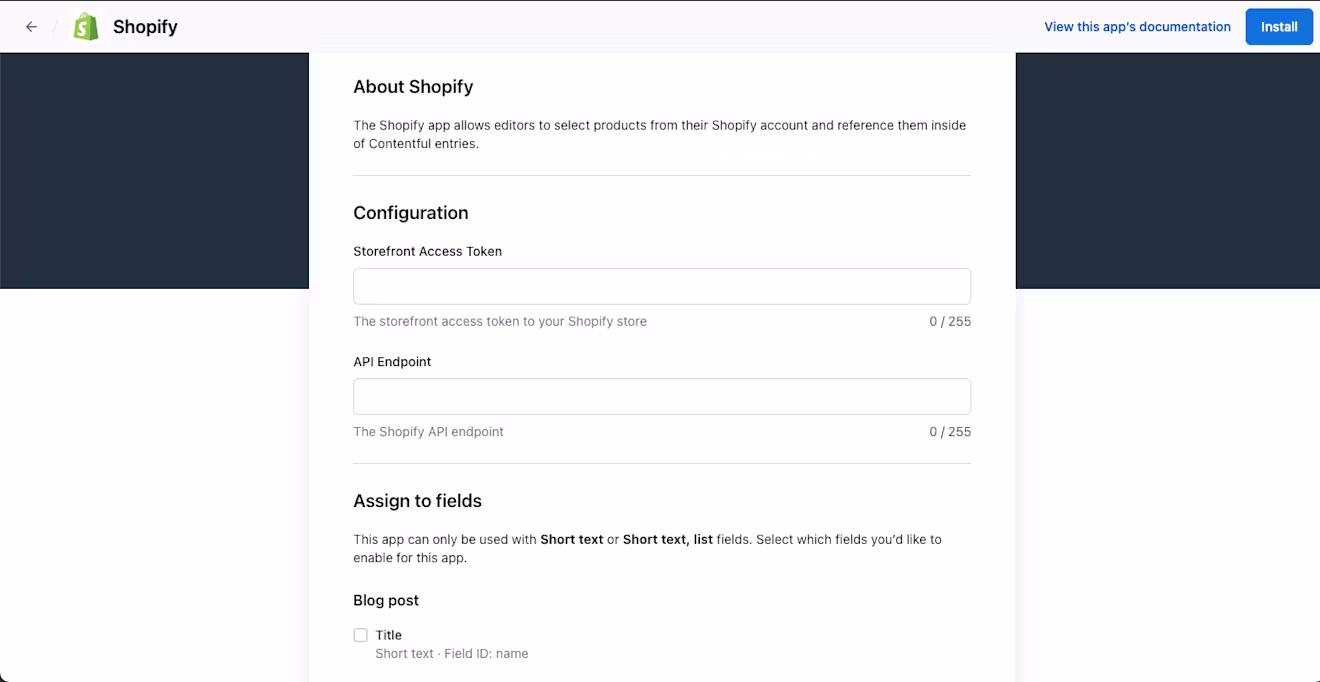 Apps Shopify Installation