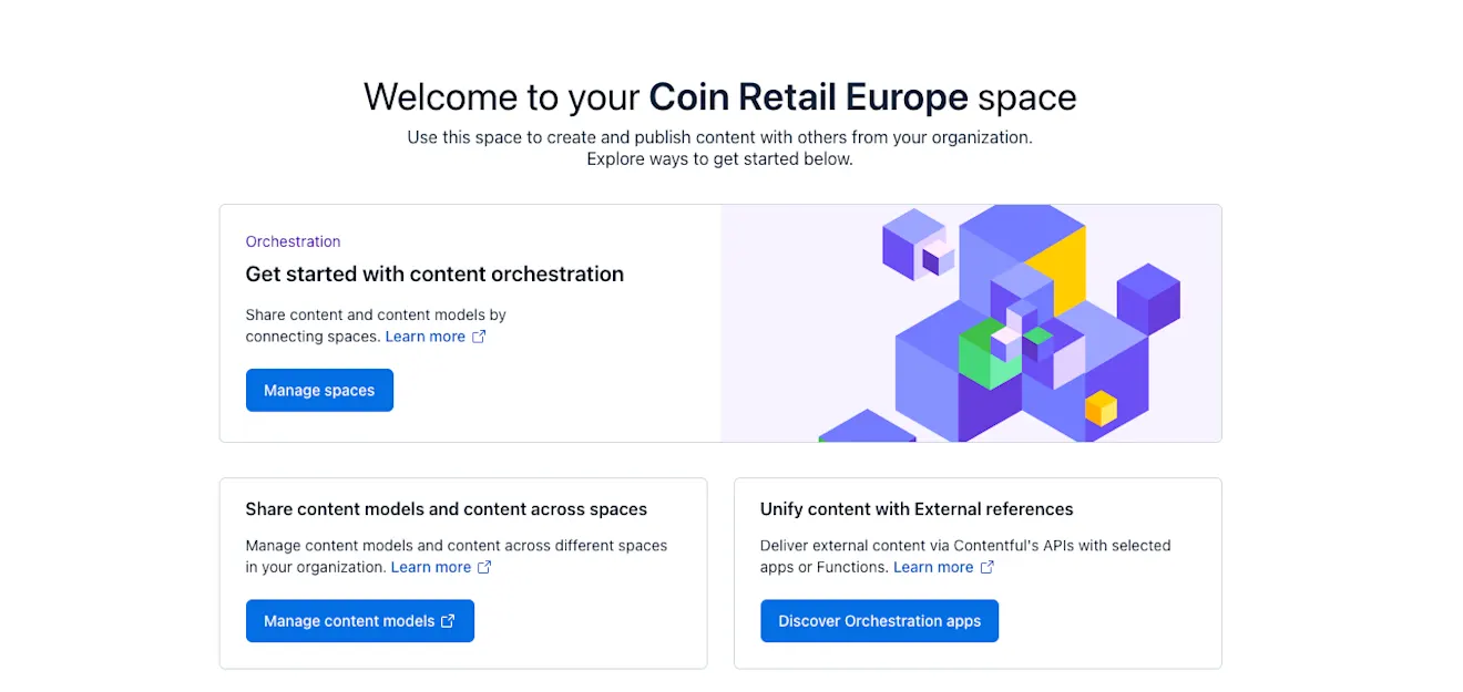 manage content models