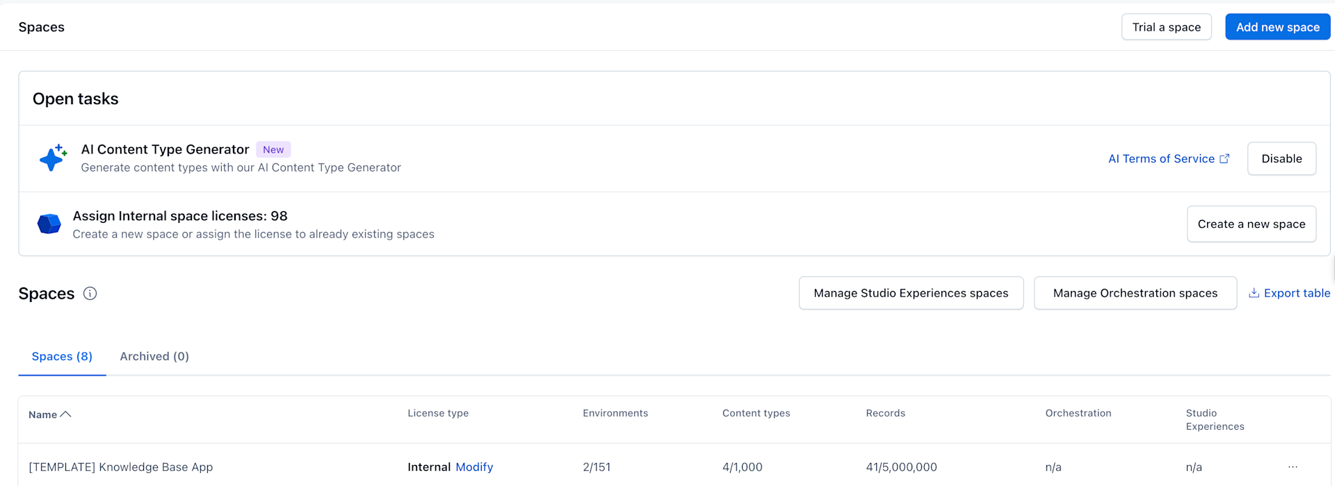 Spaces-page-open-tasks-section