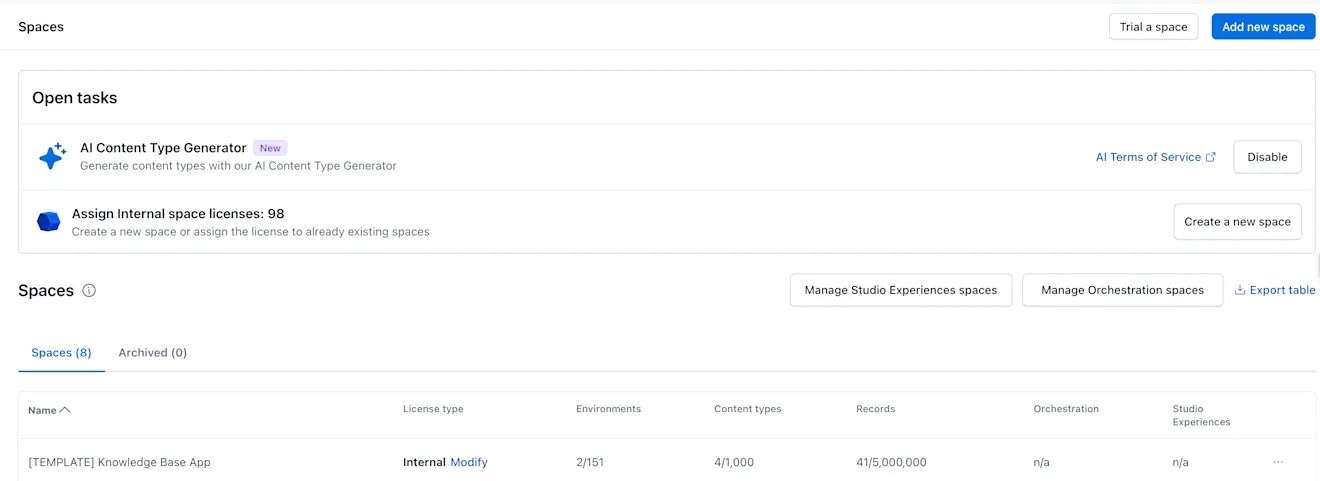 Spaces-page-open-tasks-section