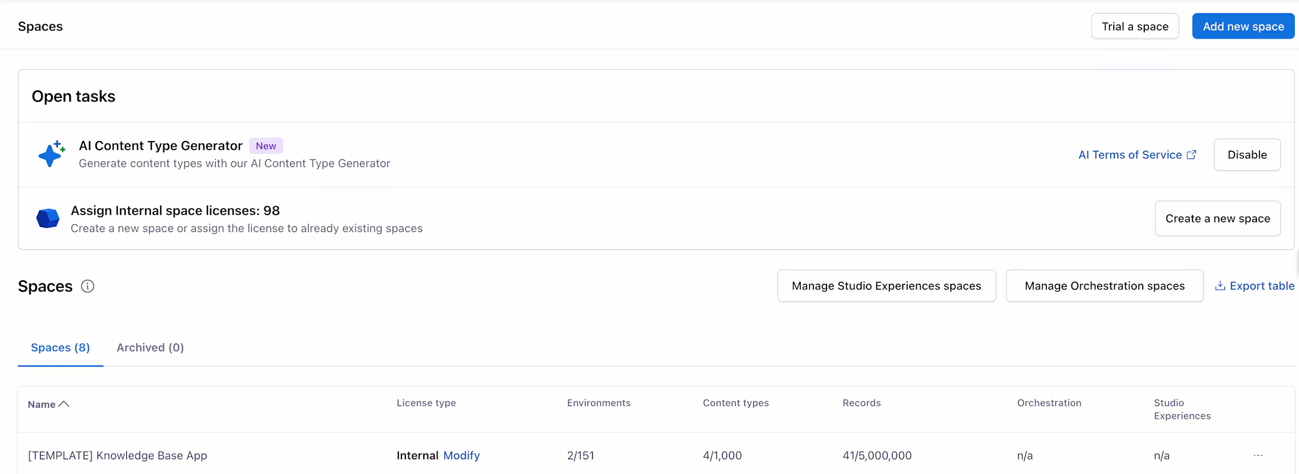 Spaces-page-open-tasks-section
