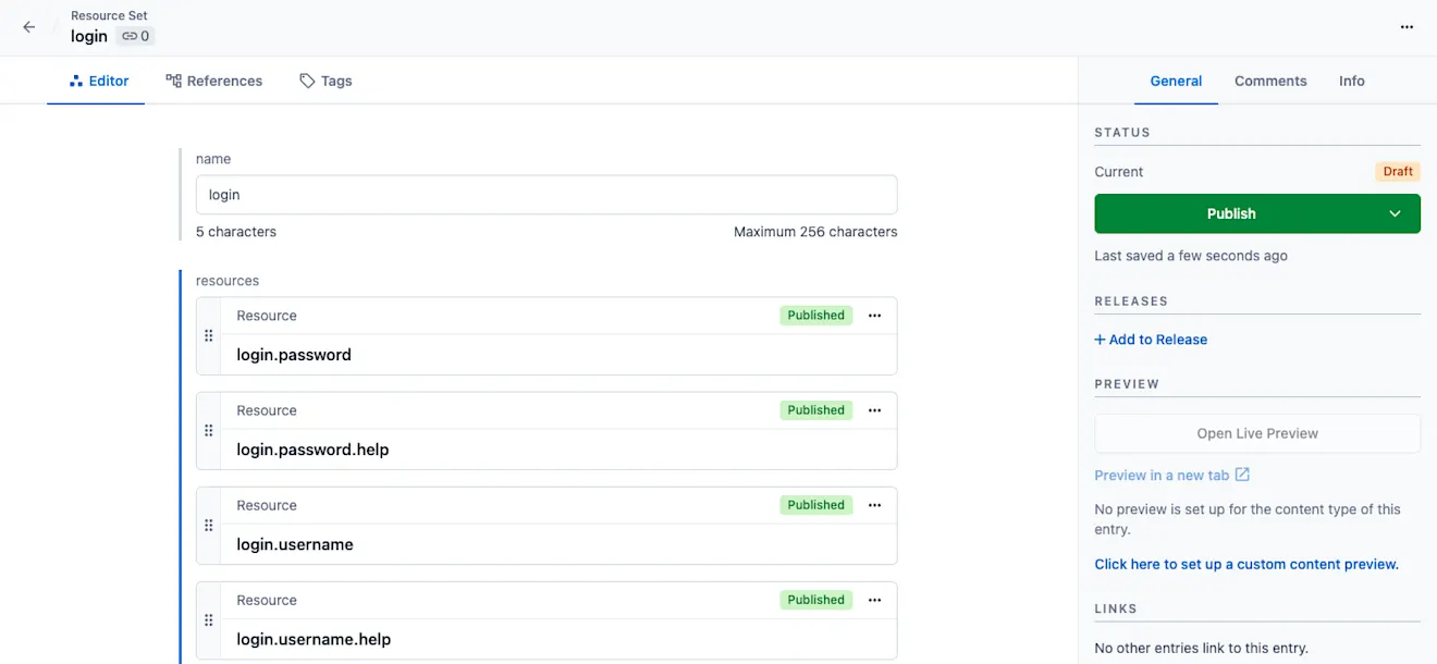 Dynamic microcopy resource set entry