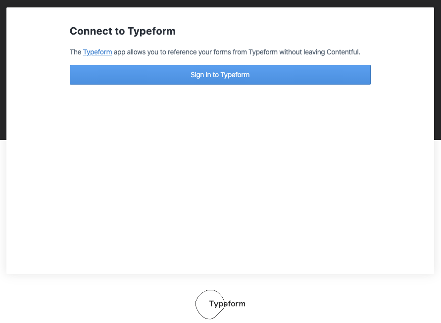 Apps Typeform Authentication