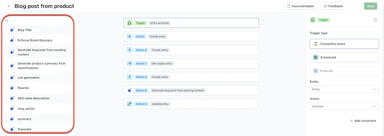 automations ai actions