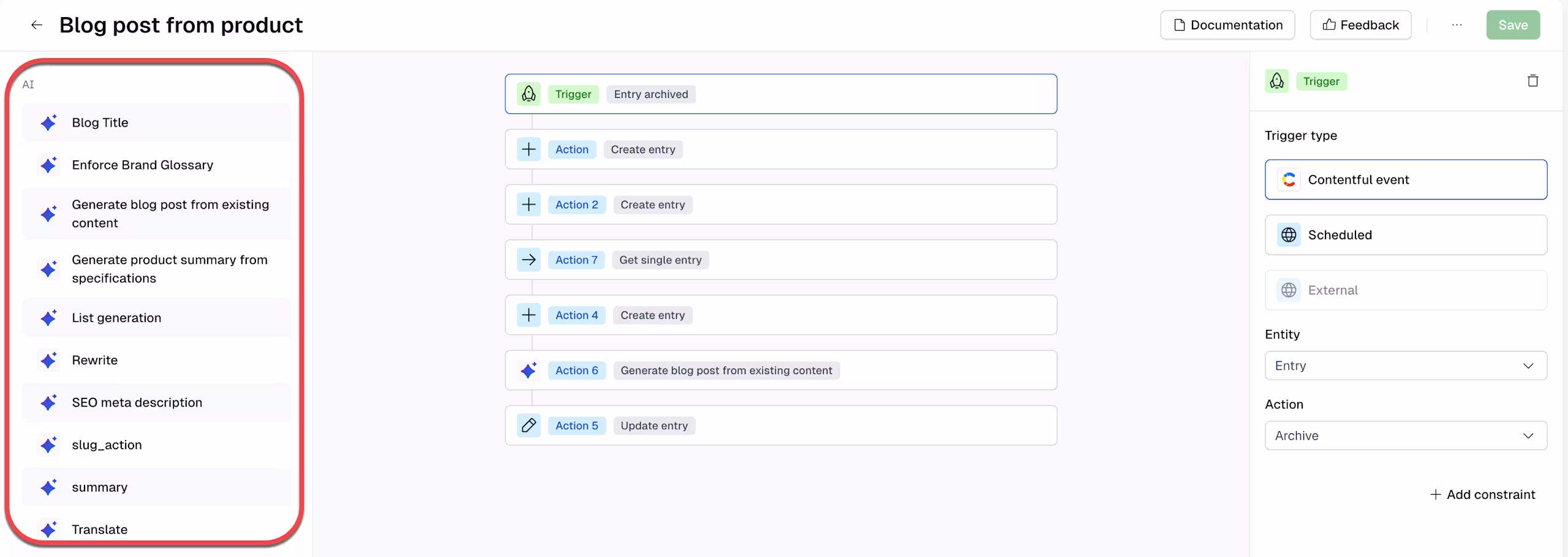 automations ai actions