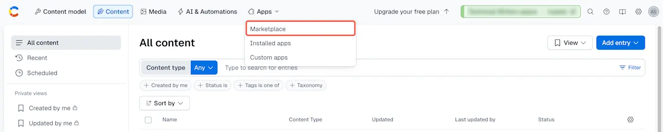 Apps: Select Marketplace