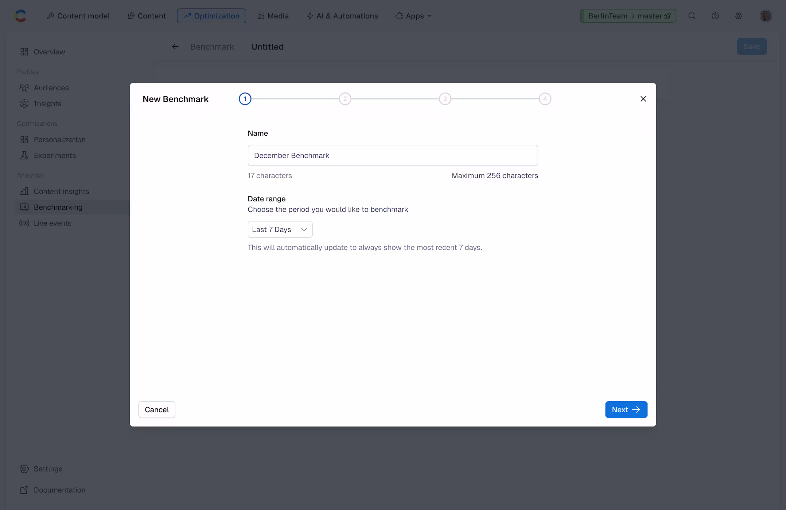Analytics: New Benchmark